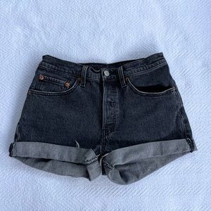 Levi’s 501 Black Denim Shorts
